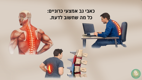 כאבי גב אמצעי כרוניים: כל מה שחשוב לדעת.